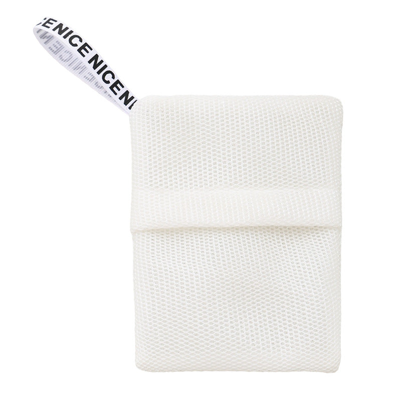 CouldNook Mesh Soap Bag - Rectangular Pocket and Fabric Hanging Loop