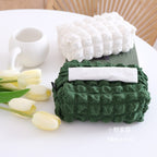CouldNook Textured Tissue Box Cover - Raised Squares And Soft Outline