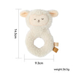 Animal Rattle in Fabric and Wooden Ring Styles