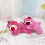 CouldNook Strawberry Bear Plush Charm - Expressive Face and Attachment