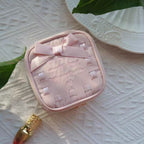 CouldNook Bow Jewelry Case - Ribbon Border And Inner Fastenings