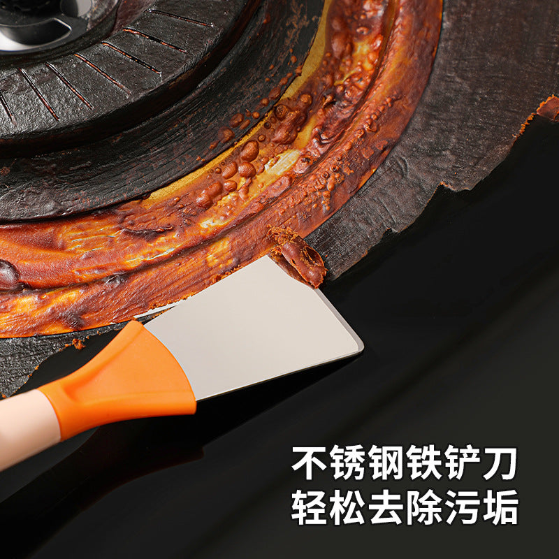 CouldNook Stove Cleaning Brush - Dual Ends and Flat Scraper
