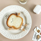 CouldNook Toast Coin Purse - Smiling Face And Dangling Striped Legs