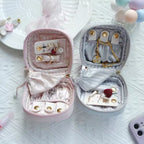 CouldNook Bow Jewelry Case - Ribbon Border And Inner Fastenings