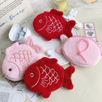 CouldNook Koi Coin Purse - Embroidered Scales And Shaped Plush Fins