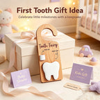 CouldNook Tooth Fairy Door Hanger - Curved Hook And Tooth-Shaped Pocket