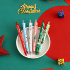 CouldNook Christmas Gel Pen - Printed Holiday Barrel And Push Button