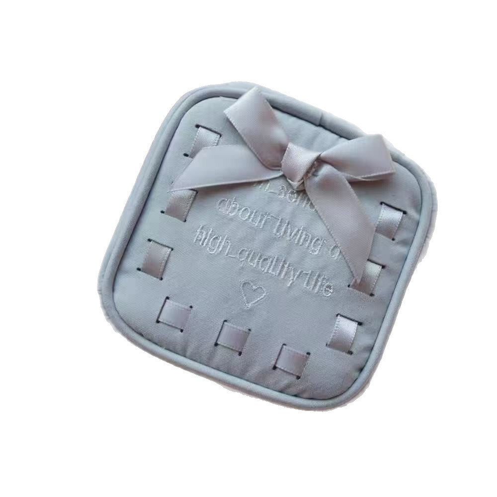 CouldNook Bow Jewelry Case - Ribbon Border And Inner Fastenings
