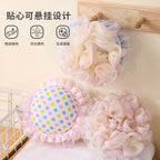 CouldNook Sunflower Bath Pouf - Dotted Center and Pleated Petal Edge