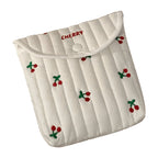 CouldNook Cute Embroidered Sanitary Pouch‑Portable Mini Storage Bag for Sanitary Napkins