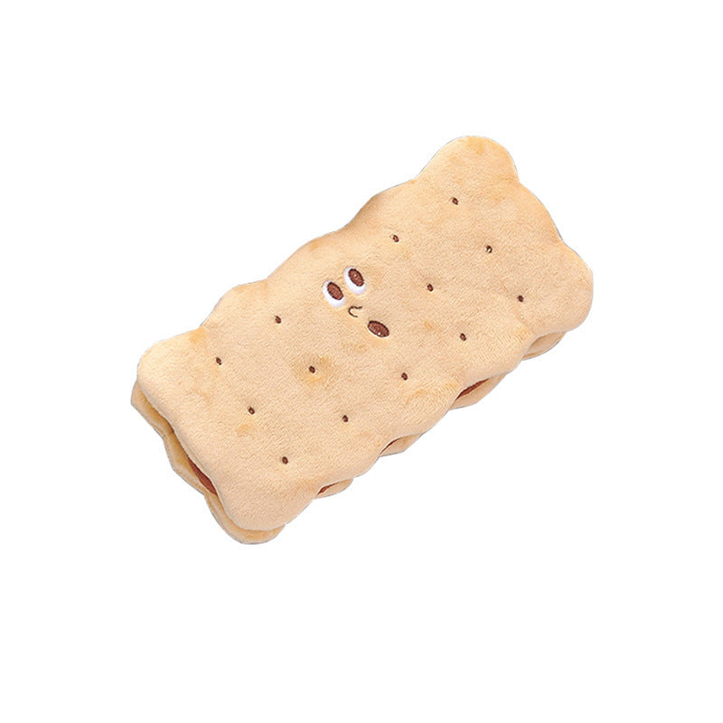 CouldNook Sandwich Biscuit Pencil Pouch - Scalloped Edges And Smiling Face