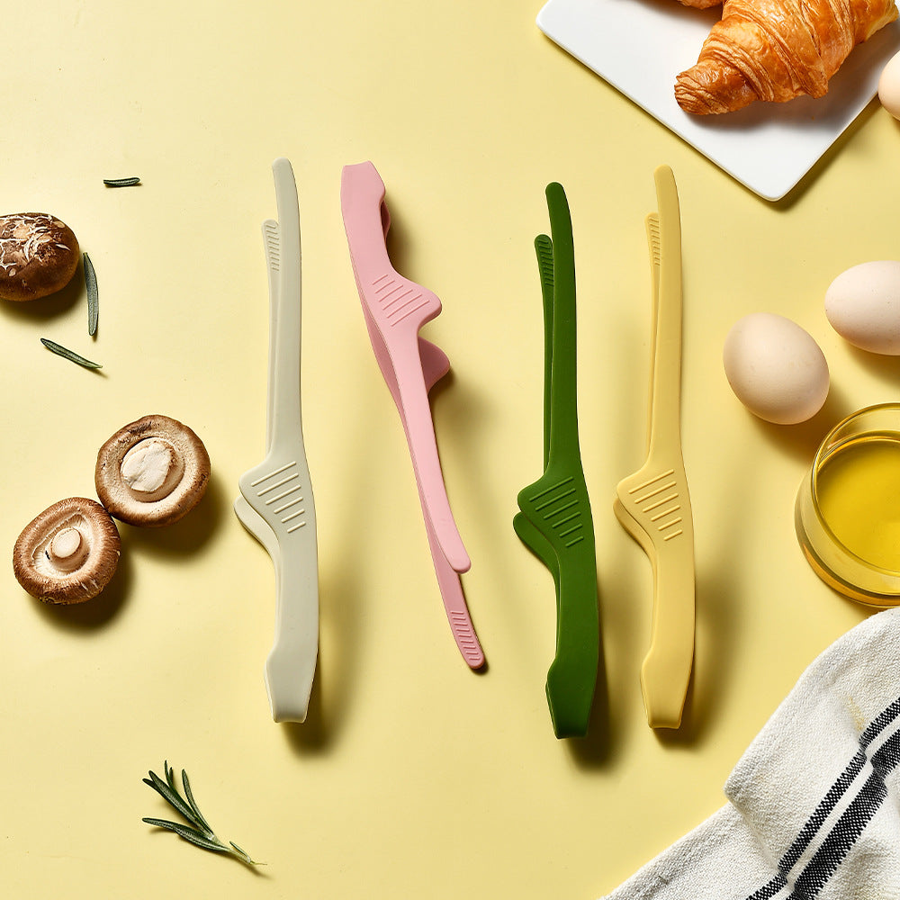 CouldNook Food Tongs - Curved Arms and Ridged Grip Sections
