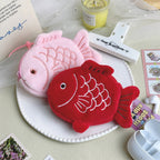 CouldNook Koi Coin Purse - Embroidered Scales And Shaped Plush Fins