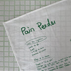 CouldNook Recipe Print Table Cloth - Handwritten Lettering And Kitchen Sketches