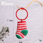 CouldNook Crochet Christmas Charm - Textured Shapes And Hanging Attachments