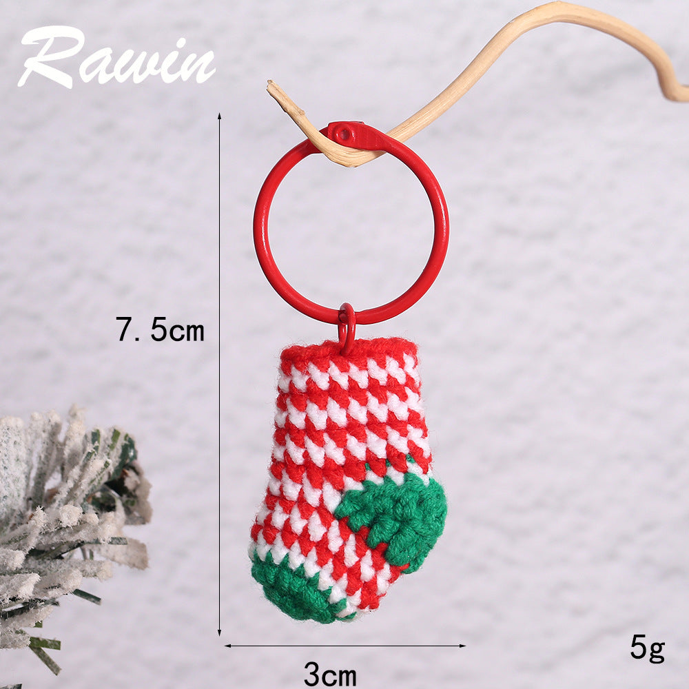 CouldNook Crochet Christmas Charm - Textured Shapes And Hanging Attachments