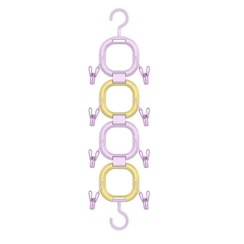 CouldNook Hanging Hat Organizer - Linked Rings And Rotating Hook