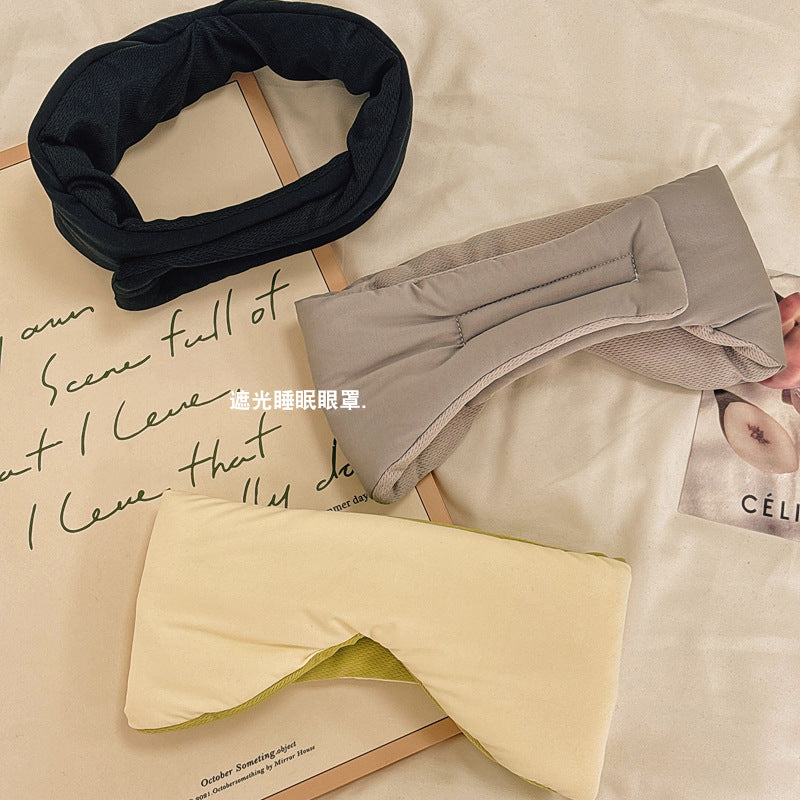 CouldNook Wraparound Sleep Mask - Broad Cotton Front And Adjustable Fastening