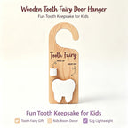 CouldNook Tooth Fairy Door Hanger - Curved Hook And Tooth-Shaped Pocket