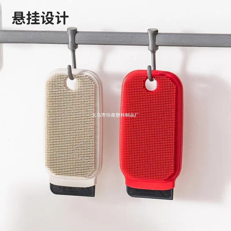 CouldNook Vegetable Brush - Two Textures and Built-In Scraping Edge