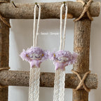 CouldNook Doll Hair Clip Organizer - Knotted Strip And Cord Loop