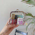 CouldNook Clear Kiss Lock Purse - Framed Opening And Side Charm