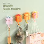 CouldNook Animal Wall Hook - Peeking Character and Curved Hanging Arm