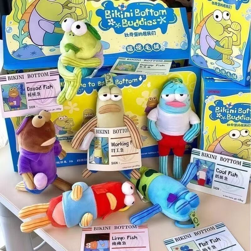 CouldNook Fish Plush Charm - Expressive Face And Bead Chain Attachment