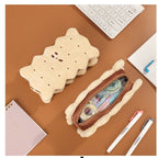CouldNook Biscuit Pencil Case - Plush Layers And Embroidered Face