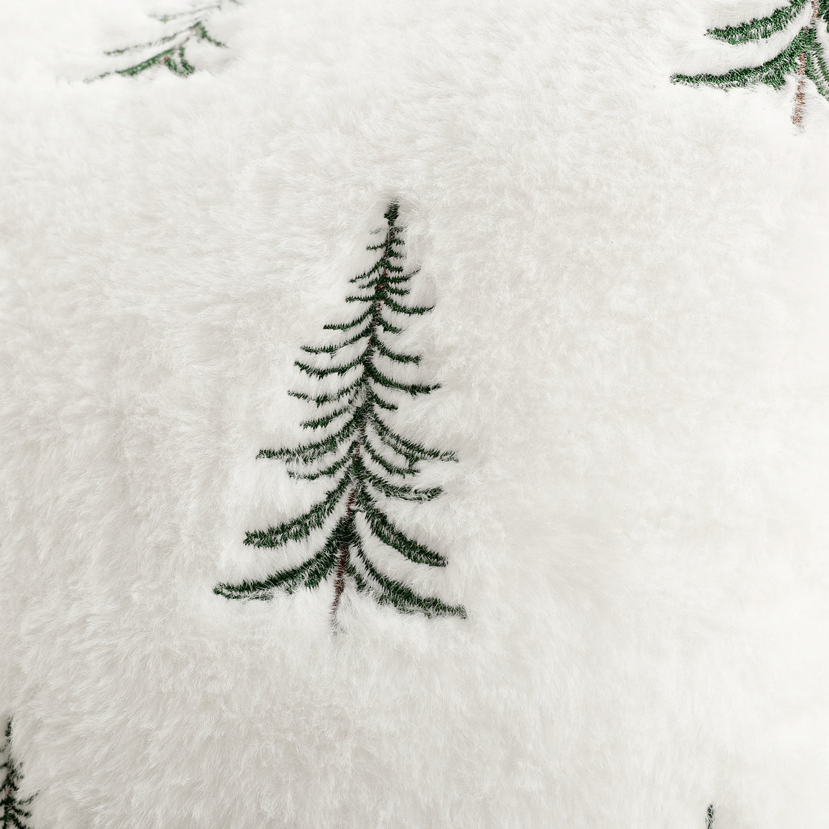 CouldNook Embroidered Winter Cushion Cover - Plush Texture And Seasonal Motifs