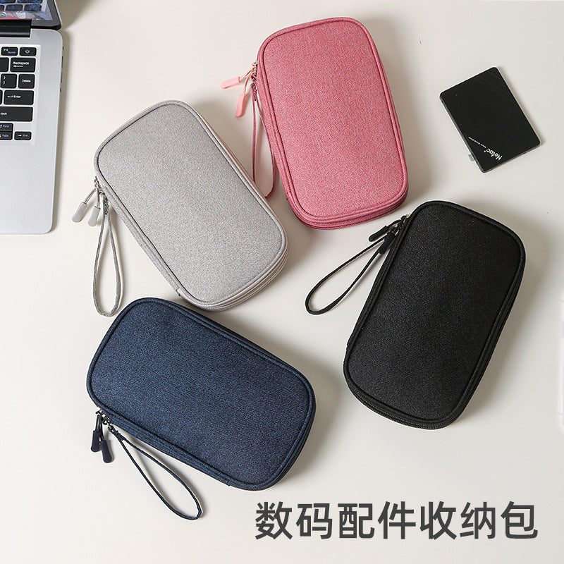 CouldNook Cable Organizer Pouch - Mesh Pockets And Wrist Loop