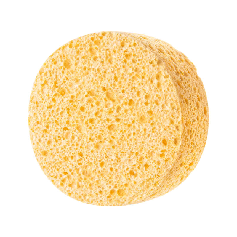 CouldNook Round Cleaning Sponge - Thick Yellow Disc And Porous Surface