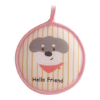 CouldNook Animal Bath Pad - Striped Face and Ruffled Reverse