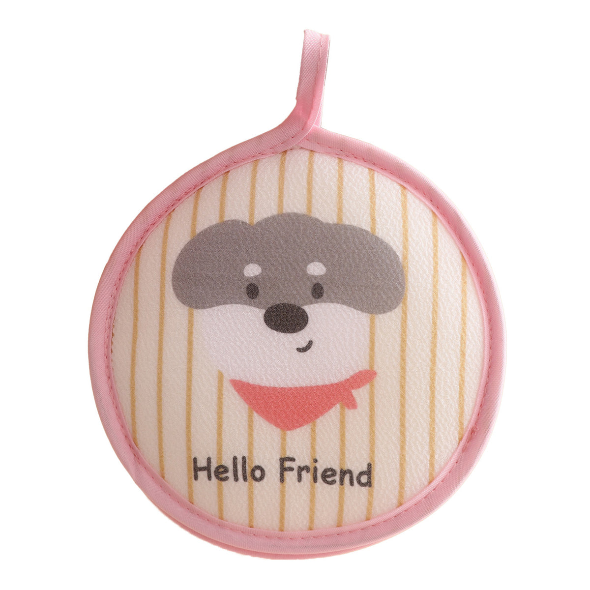 CouldNook Animal Bath Pad - Striped Face and Ruffled Reverse