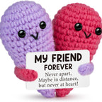 CouldNook Crocheted Character Doll - Textured Shapes And Little Message Cards