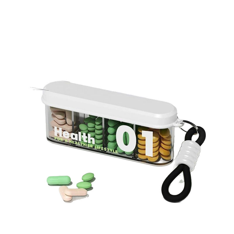 CouldNook Slim Pill Organizer - Divided Interior And Wrist Loop