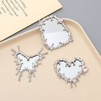 CouldNook Decorative Mirror Accessory - Sculpted Outlines And Ornamental Border Designs