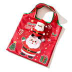 CouldNook Christmas Foldable Shopping Bag - Character Pouch And Holiday Print