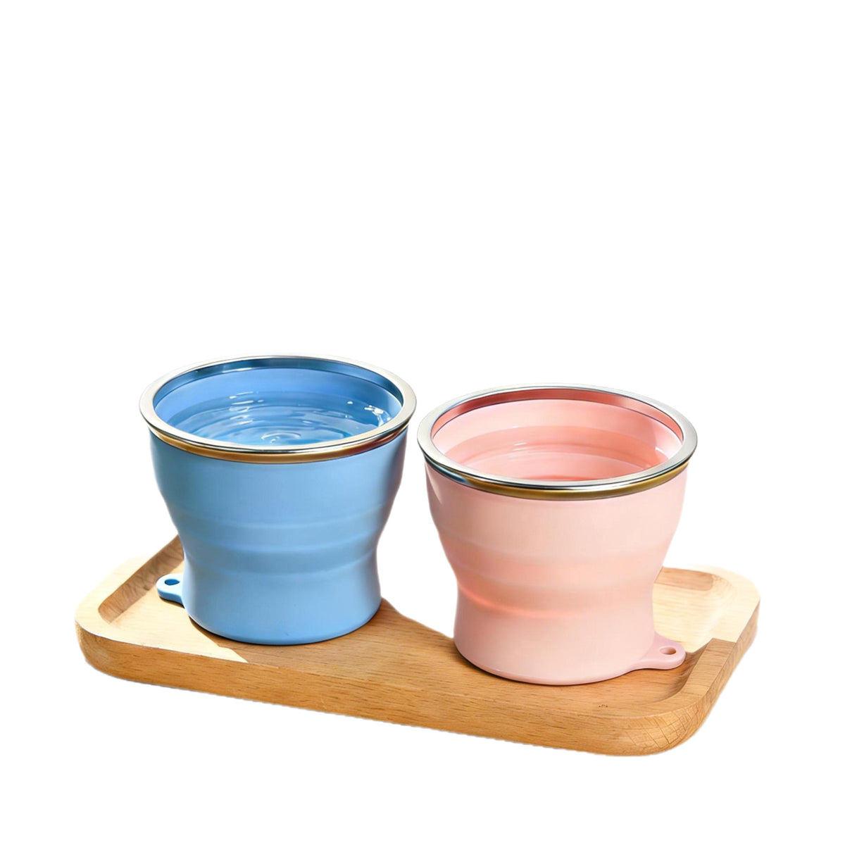 CouldNook Folding Silicone Cup - Collapsible Sides And Matching Cover
