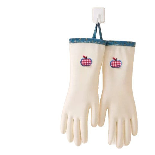 CouldNook Decorated Nitrile Gloves - Blue Cuff Trim And Small Motifs