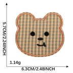 CouldNook Gingham Character Patch - Fruit Animal and Shape Designs