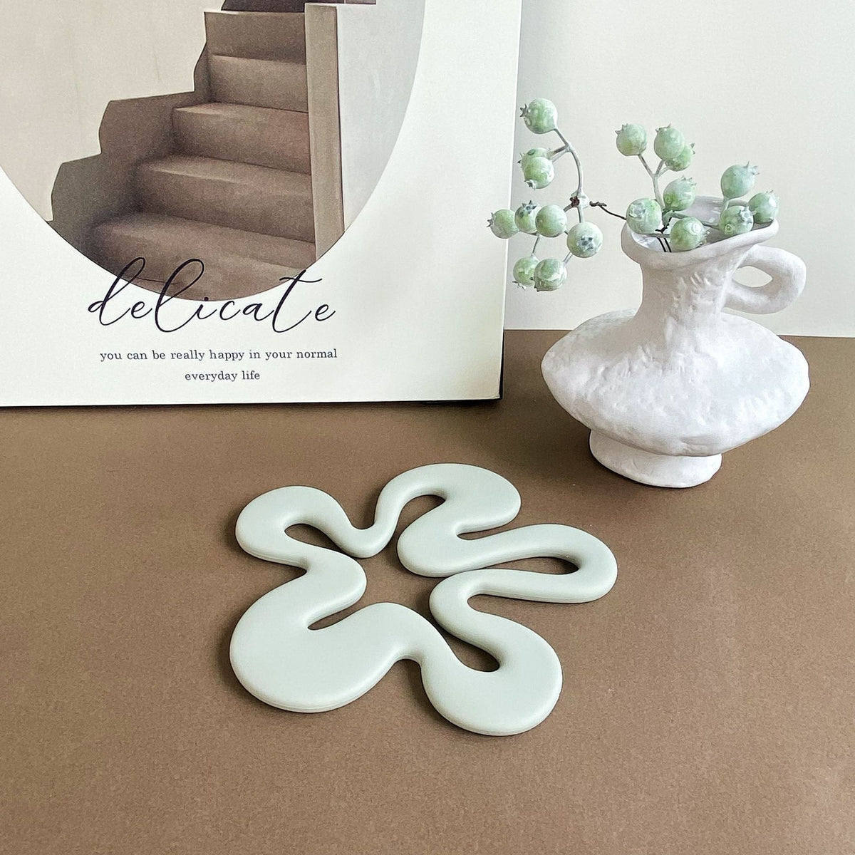 CouldNook Flower Coaster - Open Petal Shape in Solid Colors