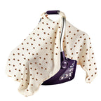 CouldNook Crepe Nursing Cover - Snap Tabs And Draped Panel