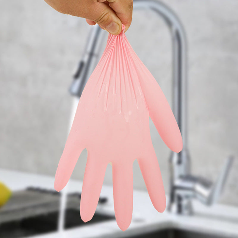 CouldNook Pink Disposable Gloves - Nitrile Construction And Ambidextrous Finger Shape