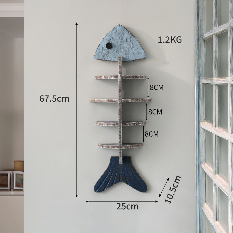 CouldNook Fish Shaped Wall Shelf - Three Display Formats