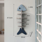 CouldNook Fish Shaped Wall Shelf - Three Display Formats