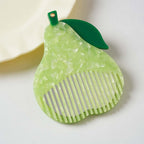 CouldNook Fruit Mirror Comb - Marbled Acetate Body And Rotating Opening
