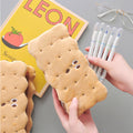 CouldNook Sandwich Biscuit Pencil Pouch - Scalloped Edges And Smiling Face