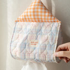 CouldNook House Shaped Hanging Tissue Holder - Checked Roof And Loop