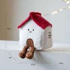 CouldNook Christmas Plush Figure - Smiling Face And Dangling Fabric Legs
